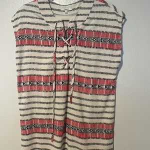 Madewell Swim Catarina Beach Cover Up Tunic in Totem Stripe